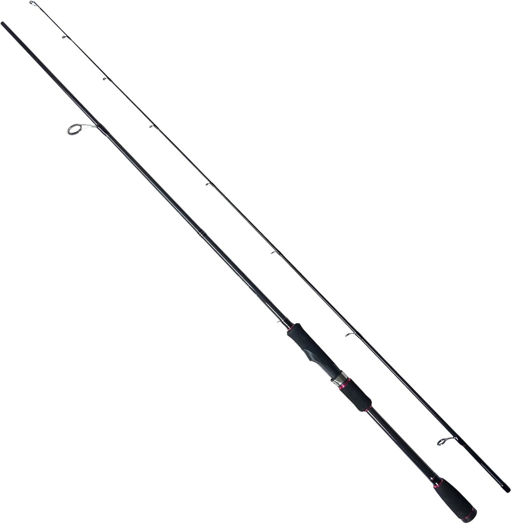 Fishing Rod,  Spinning Rod, Two Piece Fishing Rod, Carbon Fiber Blank, 8-18lbs Line Rating, Medium Power, Medium Fast Action, 3/14-5/28 oz. Lure Rating