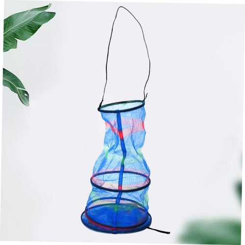 3pcs Drying Fishing Net Collapsible Hamper Portable Fish Protection Net Hanging Dishes Dryer Collapsible Basket Collapsible Fishing Net Cage Fishing  South Korea Foldable
