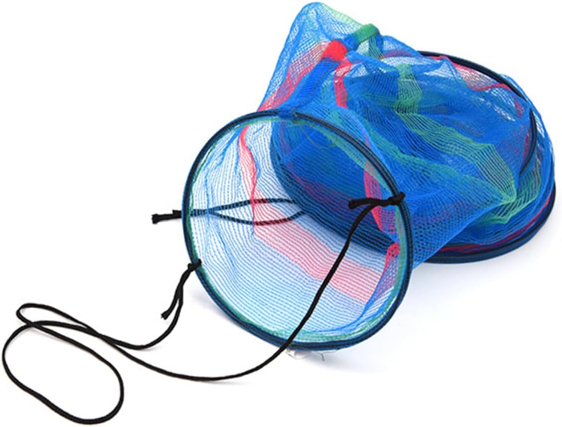 3pcs Drying Fishing Net Collapsible Hamper Portable Fish Protection Net Hanging Dishes Dryer Collapsible Basket Collapsible Fishing Net Cage Fishing  South Korea Foldable