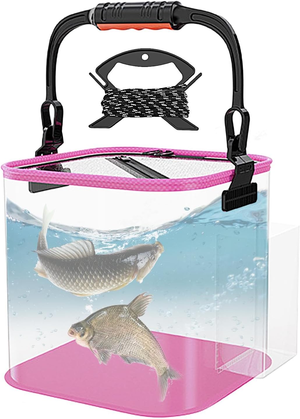 Water Bucket, Live Bait Container, Folding Fishing Bucket, Portable Eva Fishing Container, Fishing Bait Bucket with Rope,  Bucket Water Resistant, Fish Live Container, Fishing Accessories