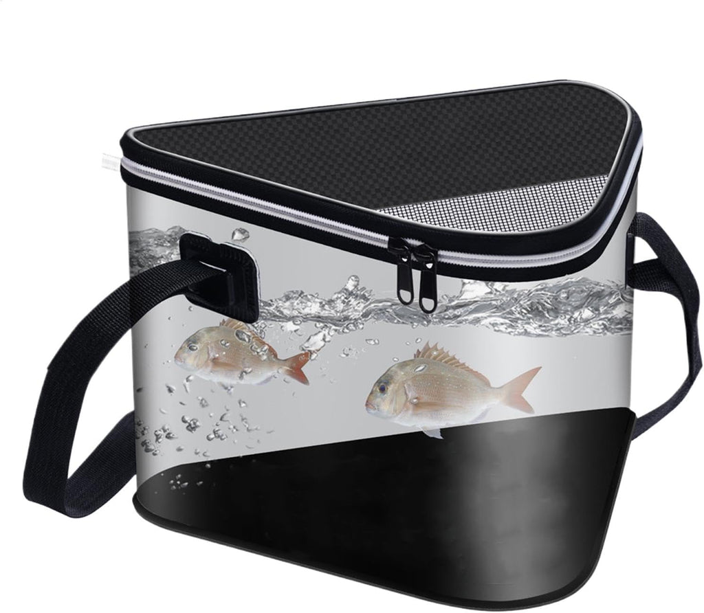 Lightweight Fish Container, Fishing Bait Storage, Live Fish Bucket, Bass Fishing Bucket, Kayak Fishing Container, Trout Fishing Bucket, Wading Fishing Bucket, Portable Live Bait Bucket