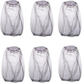 Mosquito Head Net Face Mesh Cover, 6 Pcs Mosquito Resistance Sun Fish Hat, Protective Cover Mask Face from Insect Bug Bee Mosquito Gnats for Camping Hiking Fishing Climbing(Gray)