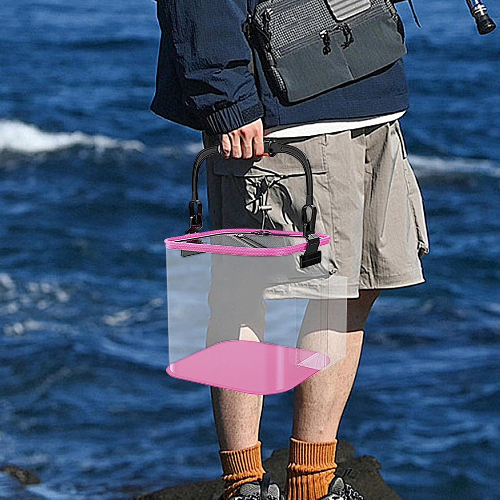 Portable Fishing Bucket | Multifunctional  Bucket | Waterproof Live Fish Containers EVA Fish Container Portable Fishing Water Pail for Fishing
