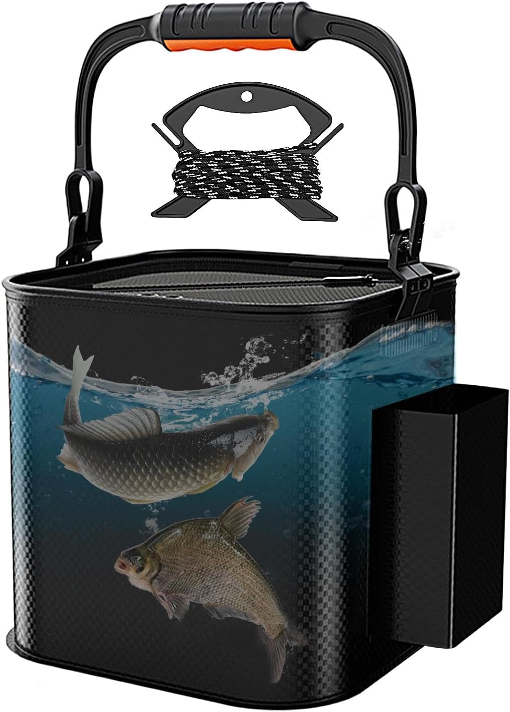 Foldable Fishing Bait Bucket - Waterproof Live Fish Containers, Portable Fishing Bucket | Water Bucket, EVA Fish Container, Portable Fishing Water Bucket for Fishing