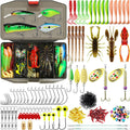 Widely Used Fishing Lures & Tackle Kit Worth Ever , Selected Fishing Kit for Starter Freshwater Saltwater, Economic/Giftable/Premium Fishing Gear Set Available, for Family